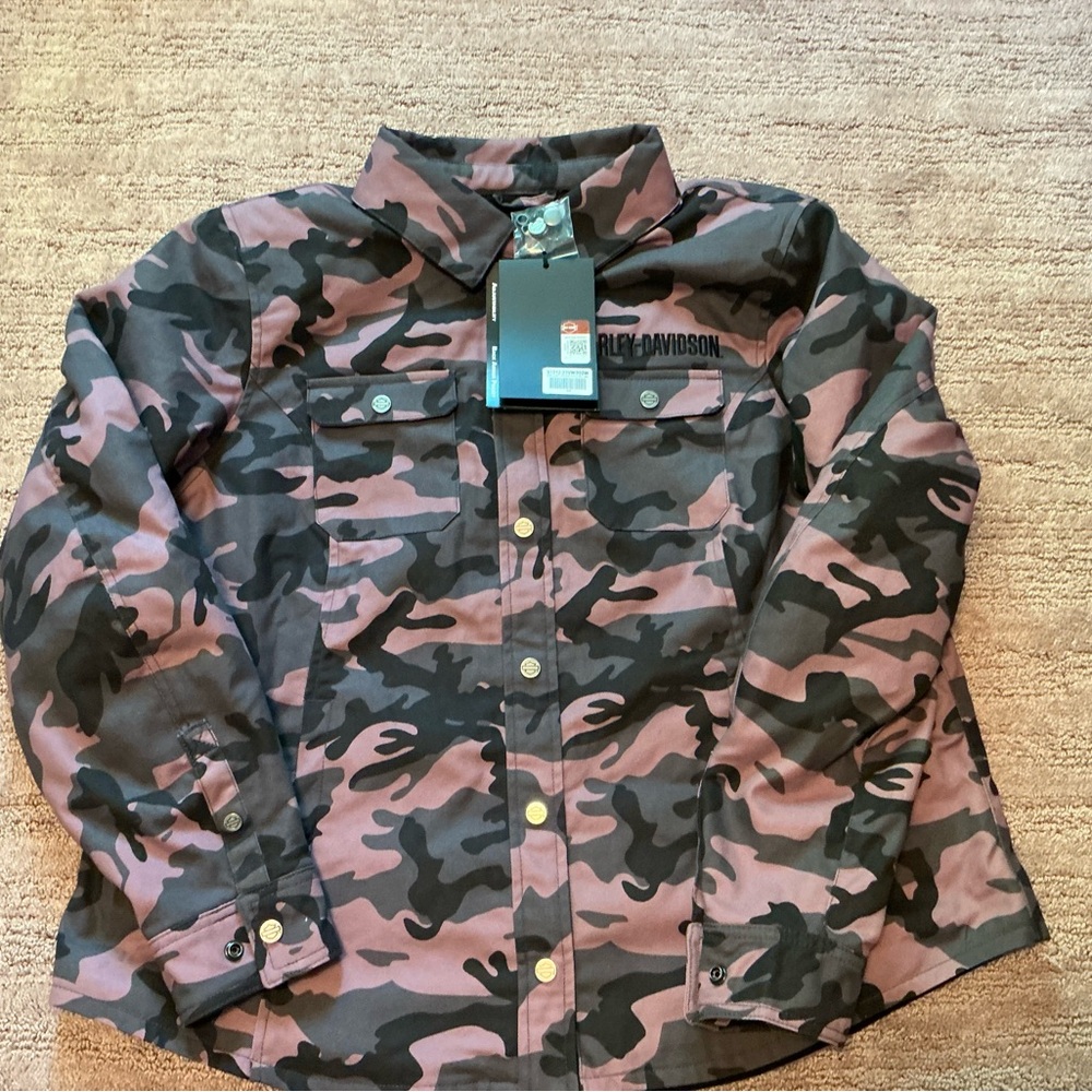 Harley-Davidson Pink and Black Camo Jacket
